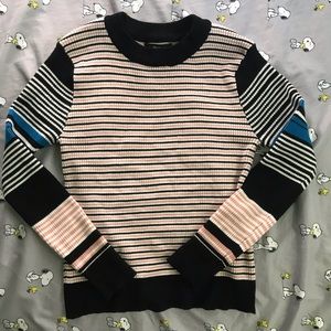 Forever 21 Striped 3/4 Sleeve Top